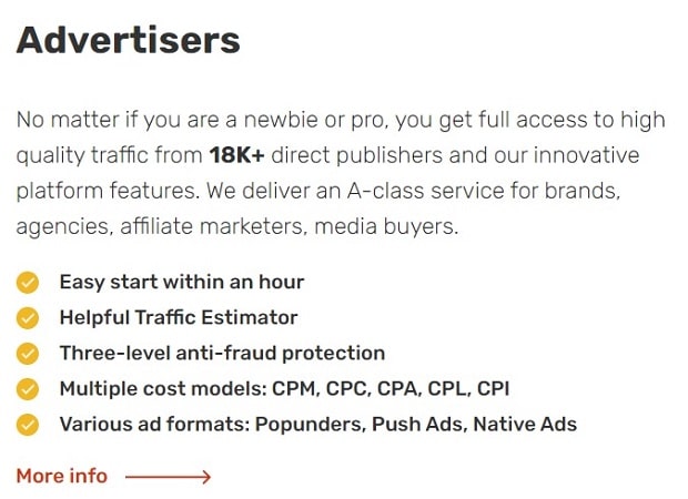 Adsterra преимущества для рекламодателей adsterra.com рекламодатели