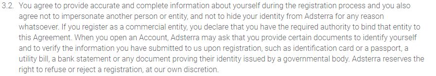 Адстерра: пользовательское соглашение Пользовательское соглашение Adsterra