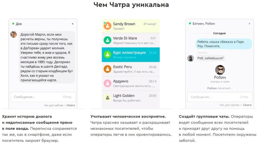 Преимущества Чатры chatra.com преимущества