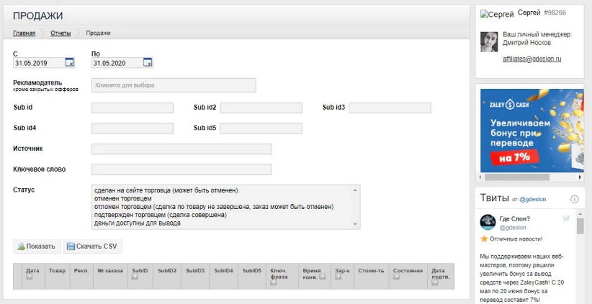 «Где слон?» личный кабинет пользователя Gde Slon личный кабинет