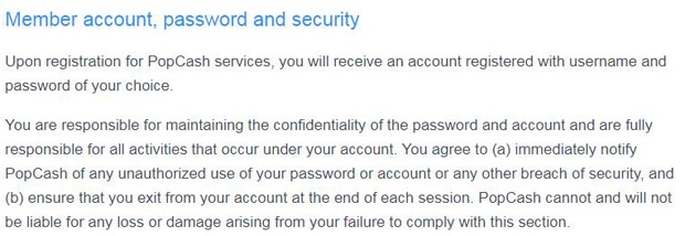 PopCash условия пользовательского соглашения ПопКеш пользовательское соглашение