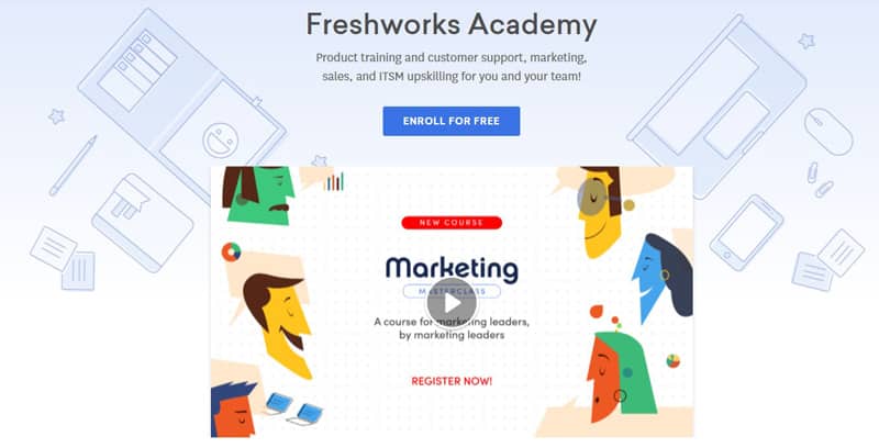 Фрешчат онлайн-академия компании freshworks.com онлайн-академия